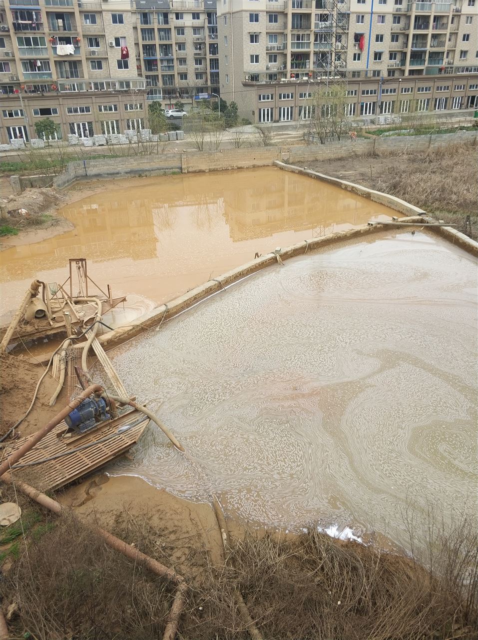伊宁市沉淀池淤泥清理-厂区废水池淤泥清淤
